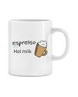 Puodelis espresso hot milk Puodelis espresso hot milk